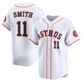 Houston Astros #11 Cam Smith White HOLBERT Home Limited Player Jersey