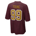 W.Football Team #99 Chase Young Burgundy HOLBERT Alternate Game Jersey