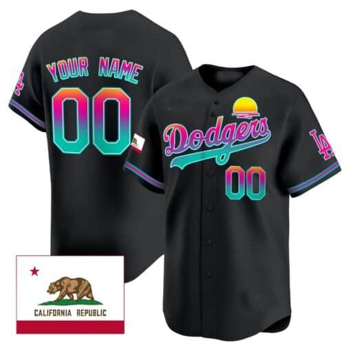 Custom Los Angeles Dodgers 2024 Los Angeles City Style Vapor Premier Limited Jersey ¨C Black HOLBERT