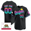 Custom Los Angeles Dodgers 2024 Los Angeles City Style Vapor Premier Limited Jersey ¨C Black HOLBERT