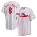 Philadelphia Phillies #8 Nick Castellanos White HOLBERT Replica Player Jersey