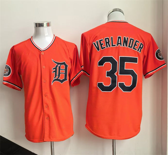 Detroit Tigers #35 Justin Verlander Orange HOLBERT 2026 Cool Base Stitched Jersey 2