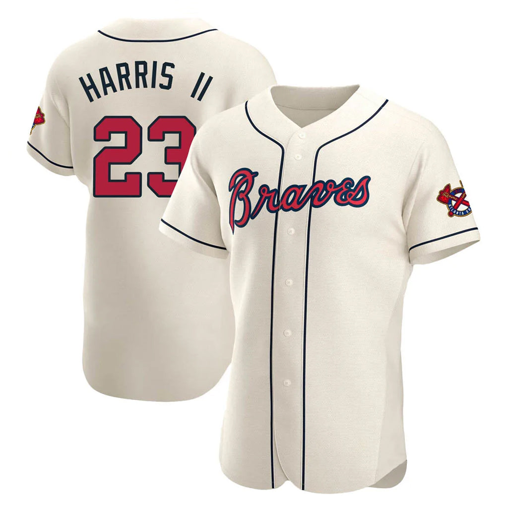 Atlanta Braves #23 Michael Harris II Player Cream HOLBERT Limited Elite Home Game Stitched Jerseys
