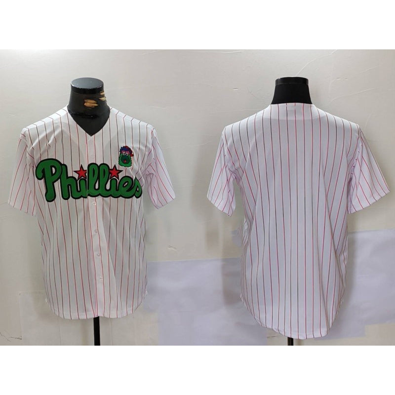 Philadelphia Phillies Blank White Green HOLBERT Cool Base Stitched Jersey