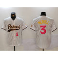 San Diego Padres #3 Jackson Merrill white HOLBERT Cool Base Stitched Jerseys