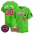 Custom Atlanta Braves Atliens Vapor Premier Limited Jersey ¨CGreen HOLBERT