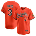 Baltimore Orioles #3 Taylor Ward Player Orange HOLBERT Limited Home Game Stitched Jerseys