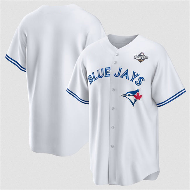 Toronto Blue Jays Blank White HOLBERT 2025 World Series Home Cool Base Stitched Jersey