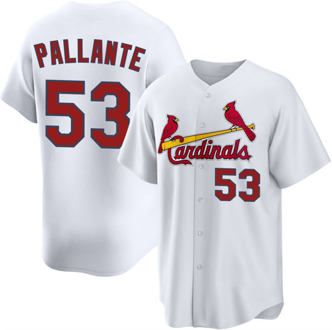 St. Louis Cardinals #53 Andre Pallante White HOLBERT 2Home Limited Stitched Jersey