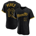 Kansas City Royals #13 Salvador Perez Player Black HOLBERT Snake Skin City Limited Elite Stitched Jerseys