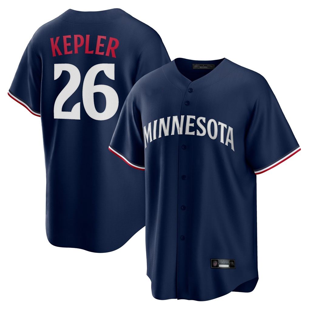 Minnesota Twins #26 Max Kepler Player Navy HOLBERTReplica Alternate Home Stitched Jerseys