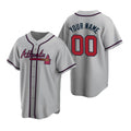 Custom Atlanta Braves Gray HOLBERT 2020 Stitched Cool Base Road Jersey