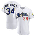 Los Angeles Dodgers #34 Fernando Valenzuela Player Gold White HOLBERT 2026 Collection Stadium Limited Elite Stitched Jerseys