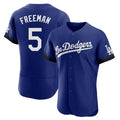 Los Angeles Dodgers #5 Freddie Freeman Player Royal HOLBERT City Connect Elite Home Stitched Jerseys