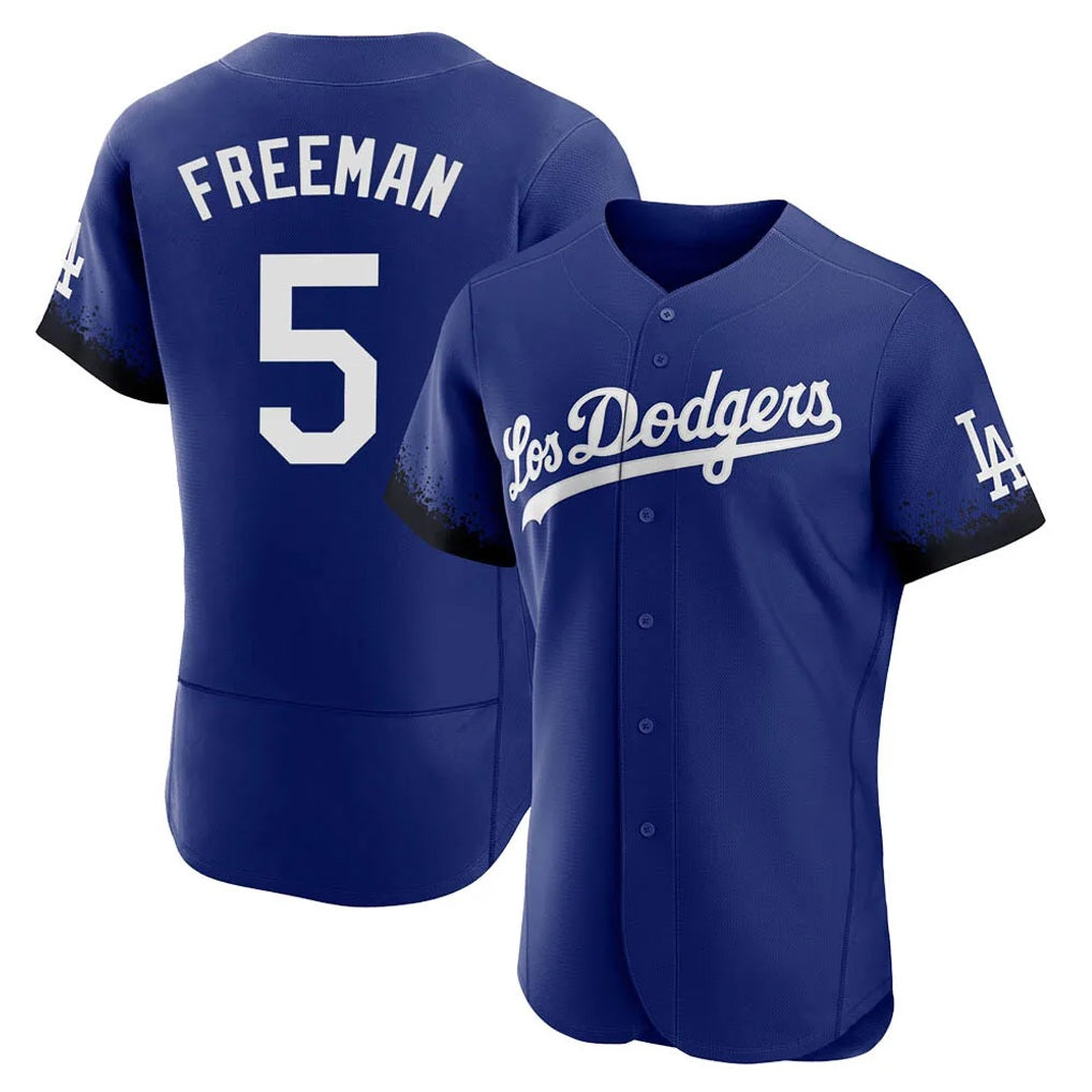 Los Angeles Dodgers #5 Freddie Freeman Player Royal HOLBERT City Connect Elite Home Stitched Jerseys