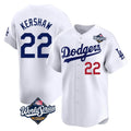 Los Angeles Dodgers #22 Clayton Kershaw Player White HOLBERT World Series Limited Home Stitched Jerseys