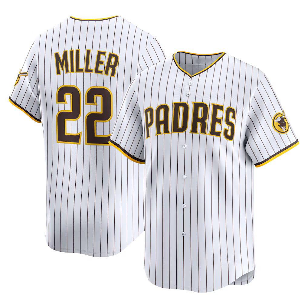 San Diego Padres #22 Mason Miller White HOLBERT Home Limited Player Jersey