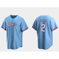Texas Rangers #2 Marcus Semien Light Blue HOLBERT Cool Base Stitched Jersey