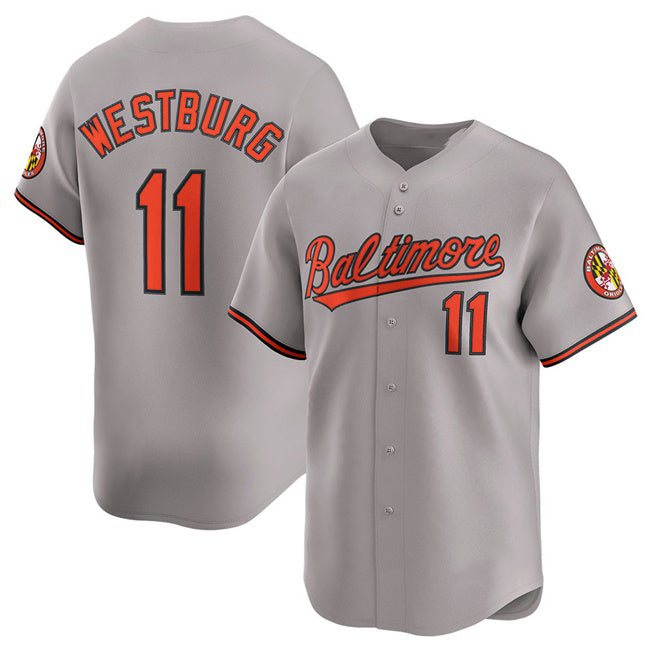 Baltimore Orioles #11 Jordan Westburg Gray HOLBERT 2025 Limited Cool Base Stitched Jersey