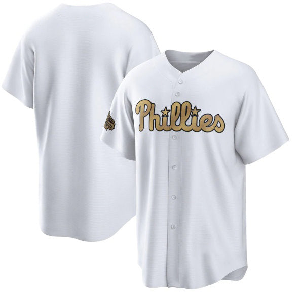 Philadelphia Phillies Blank White HOLBERT 2022 All-Star Cool Base Stitched Jersey