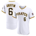 Pittsburgh Pirates #6 Konnor Griffin White HOLBERT Home Authentic Jersey