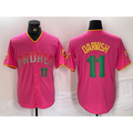 San Diego Padres #11 Yu Darvish Pink HOLBERT Player Number Fashion Jersey