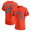 Houston Astros #27 Jose Altuve Orange HOLBERT Alternate Elite Player Jersey