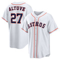 Houston Astros #27 Jose Altuve White HOLBERT Home Replica Player Name Jersey