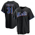 New York Mets #31 Mike Piazza Black HOLBERT 2022 Cool Base Stitched Jersey
