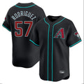 Arizona Diamondbacks #57 Eduardo Rodriguez Player Black HOLBERT Limited Home Game Stitched Jerseys