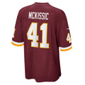 W.Football Team #41 J.D. McKissic Burgundy HOLBERT Game Player Jersey