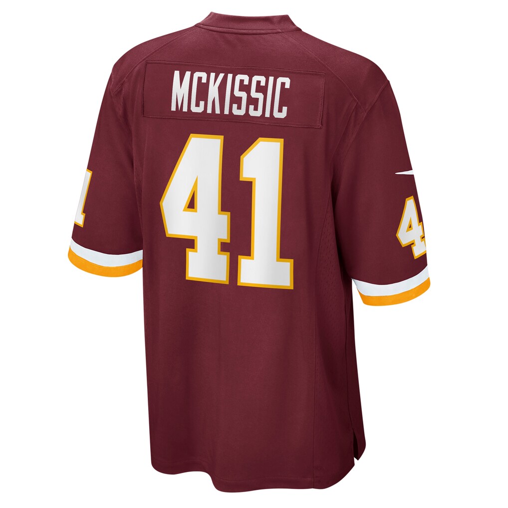 W.Football Team #41 J.D. McKissic Burgundy HOLBERT Game Player Jersey