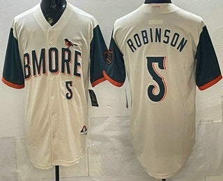 Baltimore Orioles #5 Brooks Robinson Cream HOLBERT 2026 City Connect Stadium Jersey