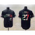 Houston Astros #27 Jose Altuve Black HOLBERT Mexico With World Serise Champions Patch Cool Base Stitched Jersey 2