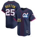 Minnesota Twins #25 Byron Buxton Player Navy HOLBERTAll-star Game Limited Home Stitched Jerseys