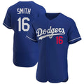 Los Angeles Dodgers #16 Will Smith Player Royal HOLBERT Limited Elite Home Stitched Jerseys