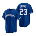 Kansas City Royals #23 Zack Greinke Royal HOLBERT Cool Base Stitched Jersey