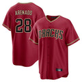 Arizona Diamondbacks #28 Nolan Arenado Player Red HOLBERT Home Game Stitched Jerseys