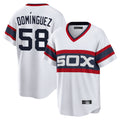 Chicago White Sox #58 Seranthony Dominguez Player White HOLBERT T-shirt Home Game Stitched Jerseys