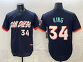 San Diego Padres #34 Michael King Obsidian HOLBERT 2026 City Connect Stadium Stitched Jersey