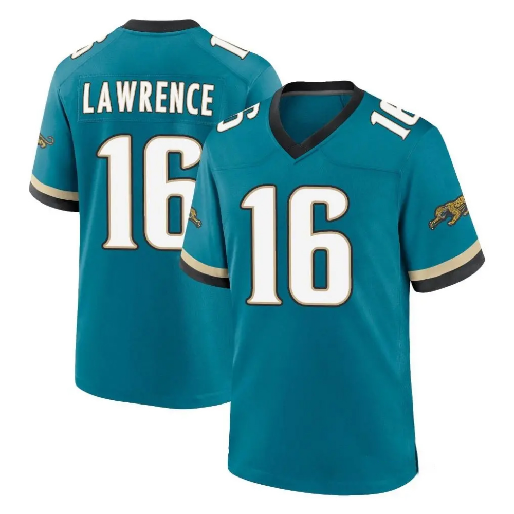 J.Jaguars #16 Trevor Lawrence Player Teal Prowler Throwback Limited Home Game Stitched Jersey HOLBERT