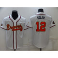 Atlanta Braves #12 Jorge Soler 2022 White Gold HOLBERT World Series Champions Program Cool Base Stitched Jersey