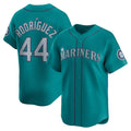 Seattle Mariners #44 Julio Rodr¨ªguez Teal HOLBERT Alternate Limited Player Jersey