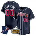 Custom Atlanta Braves Atliens Vapor Premier Limited Jersey V2 ¨C Navy HOLBERT