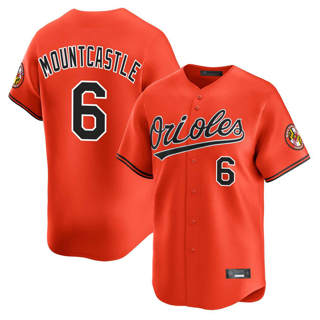 Baltimore Orioles #6 Ryan Mountcastle Player Orange HOLBERT Limited Home Game Stitched Jerseys