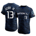 Atlanta Braves #13 Ronald Acuna Jr Player Royal HOLBERT National League All-Star Limited Elite Home Game Stitched Jerseys