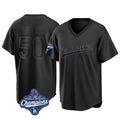 Los Angeles Dodgers #50 Mookie Betts Player Black HOLBERT World Series Meet Pitch Fashion T-shirt Stitched Jerseys