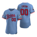 Custom Minnesota Twins Light Blue HOLBERT Stitched Flex Base Jersey