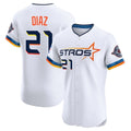 Houston Astros #21 Yainer Diaz Player White HOLBERT City Connect Limited Elite Home Stitched Jerseys