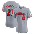 Cincinnati Reds #21 Hunter Greene Player Gray HOLBERT Limited Elite Home Stitched Jerseys